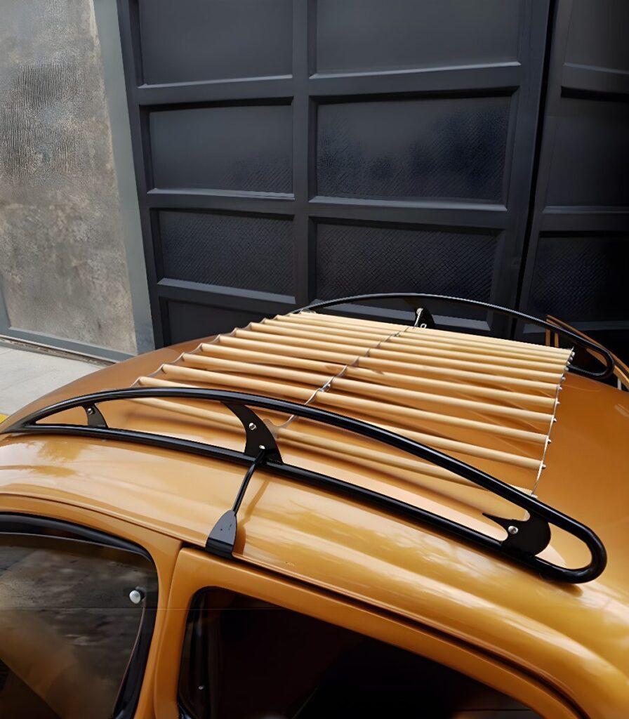 Volkswagen Beetle Roof Rack with Wooden Slats