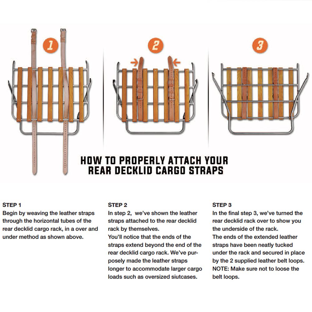 Rear Decklid Cargo Straps for Volkswagen Beetle